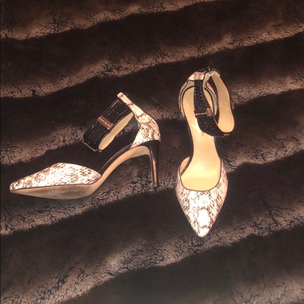 Antonio Melani snake print heels